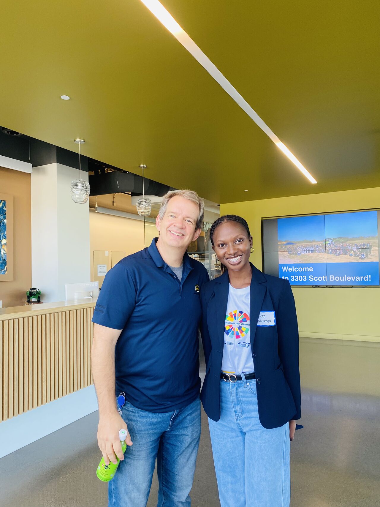 Audry with John Deere CTO