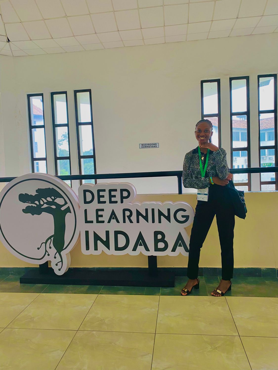 Audry at Deep Learning Indaba