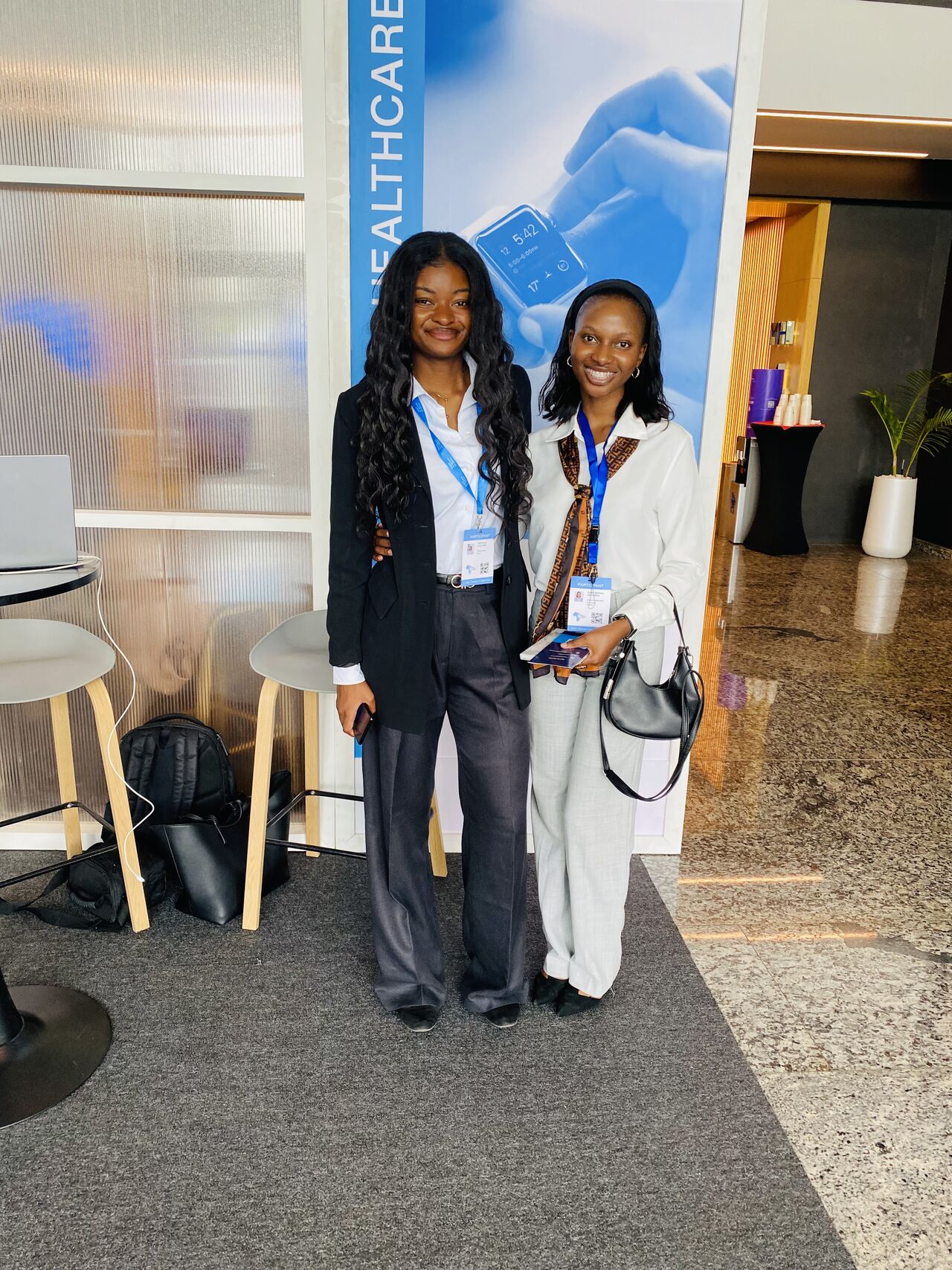 Audry presenting data visualization